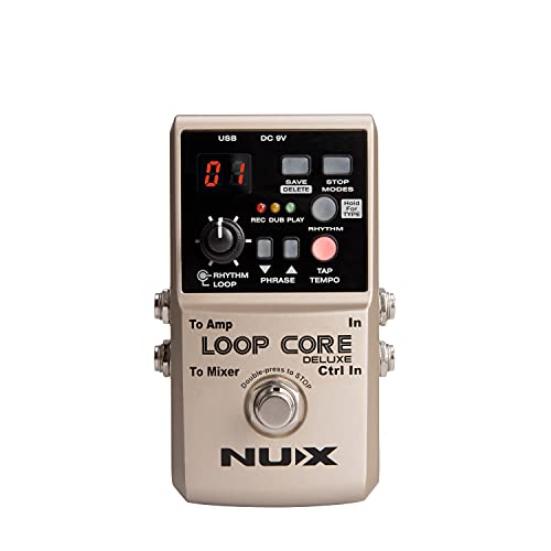 NUX Loop Loop Core Deluxe 24-Bit Looper Pedal Bundle - Guitar FX