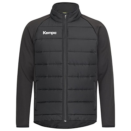 Kempa Herren Core 2.0 Puffer Jacke, schwarz, L