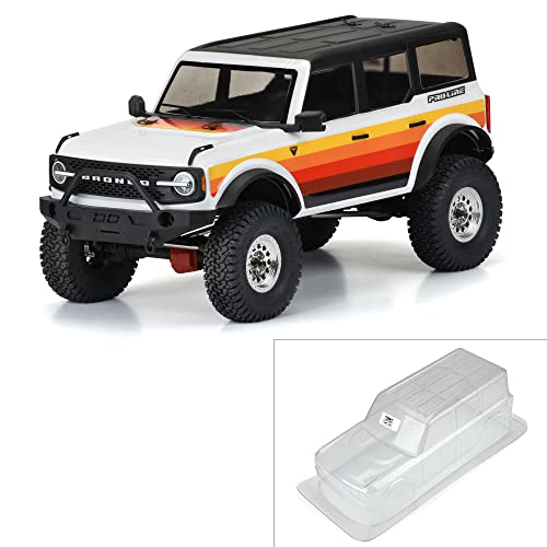 Pro-Line Racing 1/10 2021 Ford Bronco Clear Body Set 12.3" Wheelbase: Crawlers
