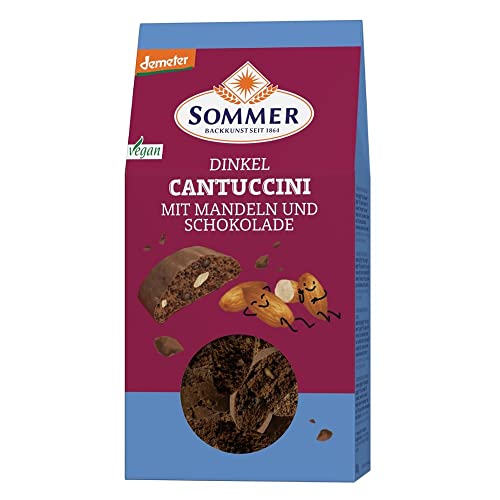 SOMMER Cookies, Bio Dinkel Cantuccini, Schoko, 150g (6er Pack)