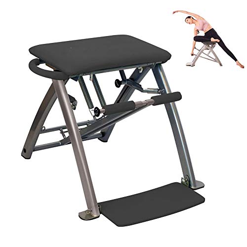 ZTGHS Pilates Yoga Aid Stuhl, Verstellbare Klapp Heimtrainer Multifunktions Fitness Workouts Kraftaufbau Hocker