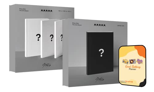 Stray Kids Album - (5-STAR) Normal A+B+C, Limited ver. 4 Album Full Set+Pre Order Benefits+BolsVos Exclusive K-POP Inspired Digital Planner, Sticker Pack for Social Media
