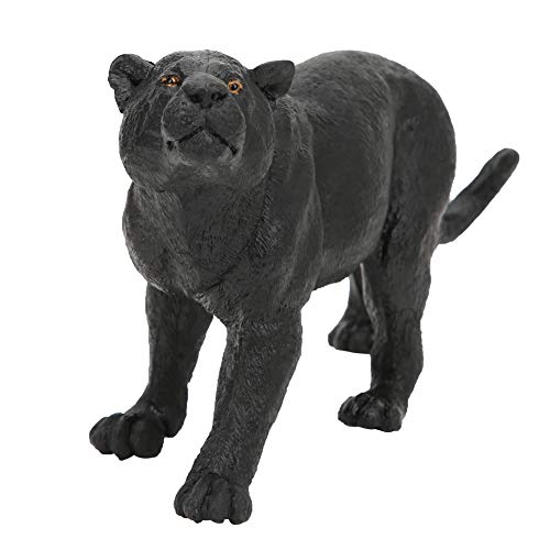 Haokaini Panther Hund Figuren Modell Spielzeug Lebensechte Simulation Tiermodell Lernspielzeug Miniatur Tier Sammlung Dekor Geschenk für Home Office Desktop