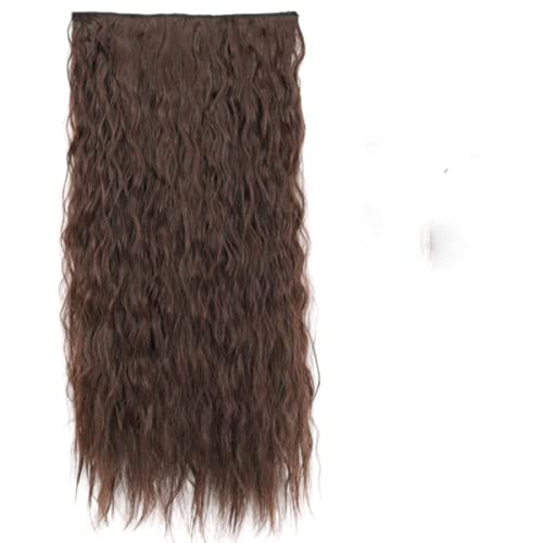 Synthetische 22 32 Zoll 5 Clips Haarverlängerung Hitzebeständige Gefälschte Haarteile Lange Wellenförmige Frisuren Clip In Haarverlängerungen-Q55-2-33,22 Zoll120g,China