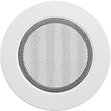 KRATKI Lüftungsgitter | FI 125 mm | Ø 17,3 cm | Weiß | Rundes Warmluftgitter | Abluftgitter für Kamin Belüftung | Für jede Art von Innenraum