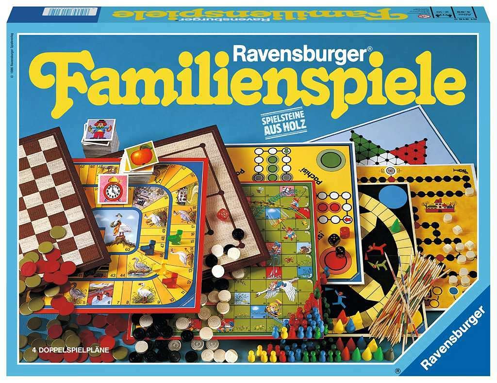 Ravensburger 01315 - Ravensburger Familienspiele - Spielesammlung für die ganze Familie, Spiel für Kinder und Erwachsene ab 4 Jahren, für 2-10 Spieler