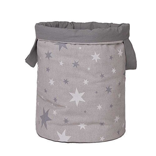 Belino Spielzeugtasche mit Sternen 30 x 40 cm grau