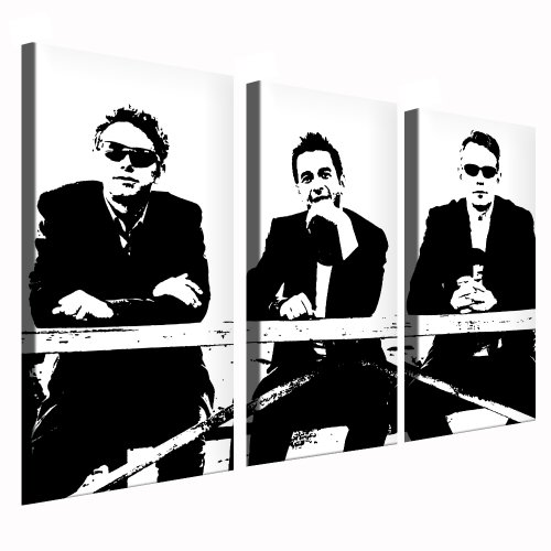 Kunstdruck "Depeche Mode" 3 Bilder je 80x40cm - Bilder fertig auf Keilrahmen - Leinwandbilder, Wandbilder, Poster, Pop Art Gemälde, Kunst - Deko Bilder