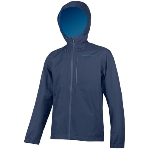 Endura Hummvee Herren Fahrradjacke mit Kapuze, wasserdicht, Blau (Ink Blue), X-Large