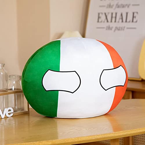 Anime Polandball Plüschtier, Cartoon Europäische Union Amerika Frankreich Italien Plüsch Kissen Anhänger National Ball, Frauen Baby Geburtstag Spielzeug Geschenk 30 cm Italien