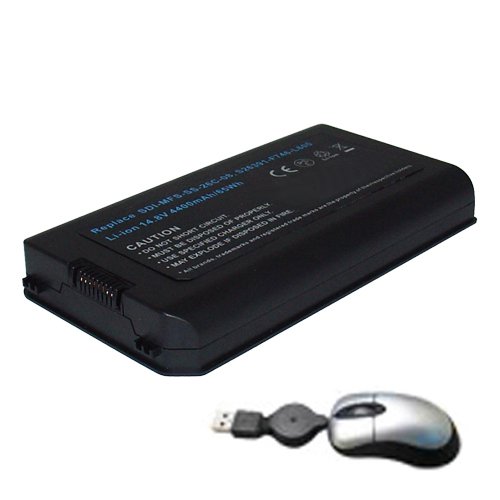 amsahr X9510-05 Ersatz Batterie für Fujitsu X9510, X9515, X9525, S26391-F746-L600 - Umfassen Mini Optische Maus schwarz