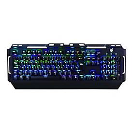 Conceptronic KRONIC - Tastatur - backlit - USB - Portugiesisch - Tastenschalter: blauer Schalter