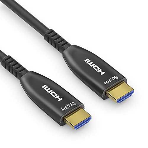 conecto Aktives 8K HDMI 2.1 AOC Extender Kabel, Hybridkabel (Glasfaser/Kupfer), schwarz, 50m