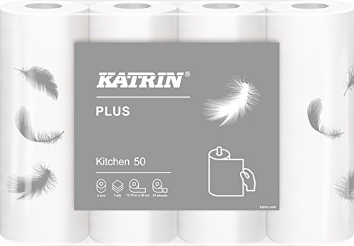Katrin 231004 Plus Kitchen 50 Haushaltspapier, 3-lagig (32-er Pack)