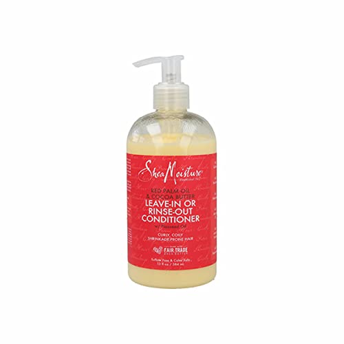 Shea Moisture Red Palm Oil and Cocoa Butter Leave-In or Rinse-Out Conditioner, 13 oz 385 ml