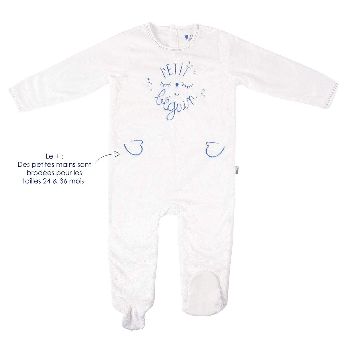 Pyjama Baby Extra Weich lagig blau kleine Star – Größe – 24 Monate (92 cm)