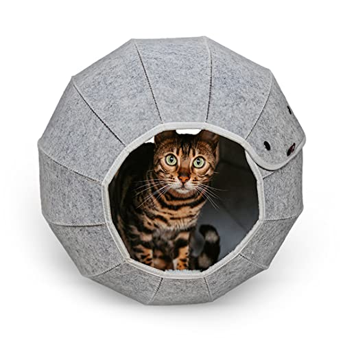 CanadianCat Company | Katzenhöhle in Kugelform | Katzenkugel - ca. Ø 46 cm