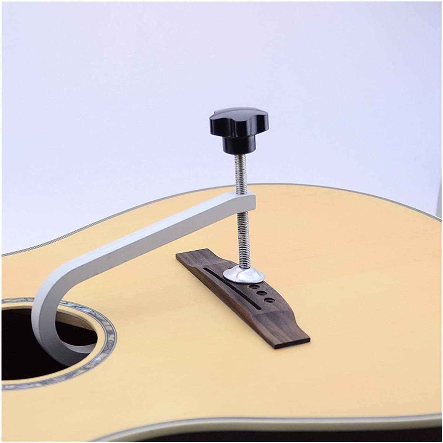 XHUENG Dauerhaft Akustikgitarren-Brückenklemme/Edelstahl-Deep-Throat/Deep-Reach-C-Klemme für das Reparaturwerkzeug für Gitarrengitarren (Farbe: Klassische Klemme 1 STK.) (Color : Folk Clamp 1 Pc)