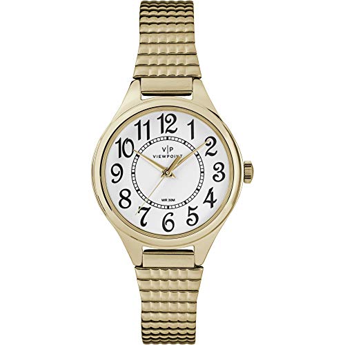 Timex Viewpoint CC3D82200 Damen-Armbanduhr, Edelstahl, goldfarben