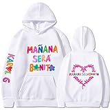 Itsgo Neues Album Mañana Será Bonito Hoodie Sweatshirts Pullover Harajuku Neuheit Kapuzen-Trainingsanzug Pullover Männer Frauen (Color : Color 3, Size : S)