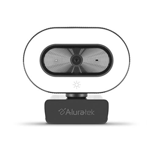 Aluratek HD 1080P Video Webcam für PC, Mac, Desktop & Laptop, Videoanruf, Konferenzen, USB
