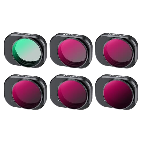 K&F Concept Mini 4 Pro Bright Day ND/PL,CPL Filter,6 Stück CPL, ND4&PL,ND8&PL,ND16&PL,ND32&PL,ND64&PL Filter Kompatibel mit DJI Mini 4 Pro