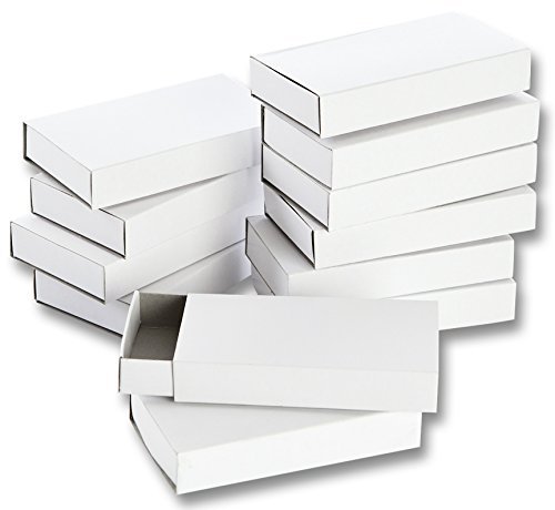 Folia 2407 - Streichholzschachteln, blanko, groß, weiß (60 Schachteln)