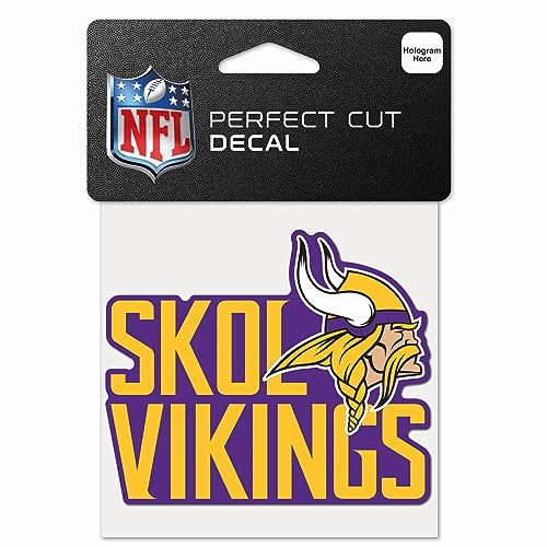 WinCraft Minnesota Vikings Slogan Perfect Cut Color Decal 4" x 4"