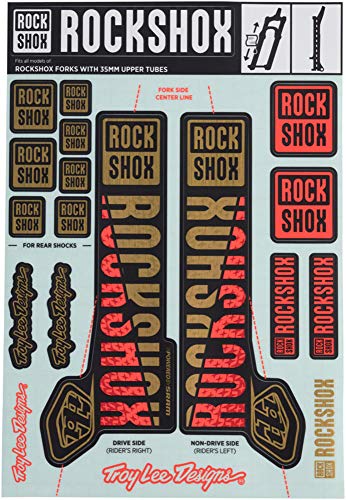 RockShox 00.4318.021.000 Decal Kit Troy Lee Designs-G/O 35mm Pike/Lyrik/Yari/Domain/Revel.(2018+) (1 Set)