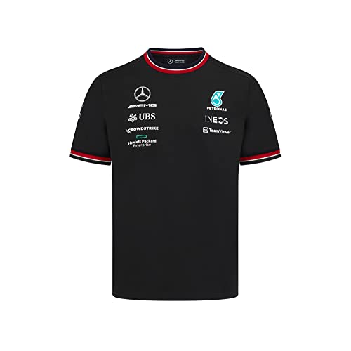 MERCEDES AMG PETRONAS Formula One Team - Offizielle Formel 1 Merchandise Kollektion - 2022 Team Trikots - Schwarz - Herren - S