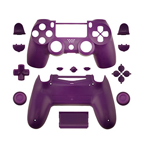 WPS matt Controller Case Collection Full Gehäuse Schale + Full Tasten für PS4 Playstation Slim Pro (jdm-040) Controller violett violett