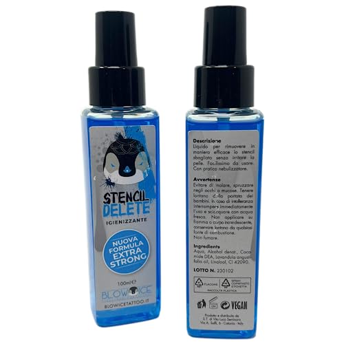 INKgrafiX® Blow Ice Stempel Entferner - Stencil Delete - vegan - 200ml - IG64516 - Seife Hygiene Tattoo Piercing Blau Minze