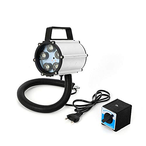 5W CNC Maschinenlampe LED Maschinenleuchte mit Magnetfuß Arbeitsleuchte Magnetisch Base UK Plug