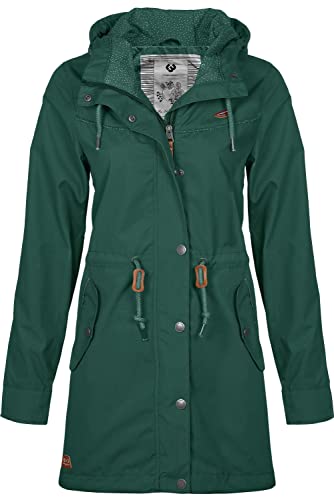 Ragwear Damen Jacke, Farbe:dunkelgrün, Größe:M