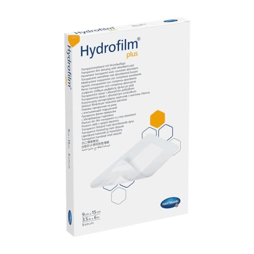 Hydrofilm Plus Transparentverband mit Wundkissen-10 x 20 cm 25 Stück