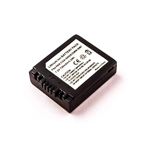 MobiloTec Akku kompatibel mit Panasonic CGA-S002E, Li-Ion 600 mAh, Batterie