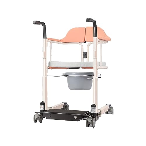 180° geteilter Sitz, Heimhydrauliklift, Patiententransfer-Rollstuhl, behindertengerechter Toilettenstuhl, wasserdichter Duschstuhl für ältere Menschen