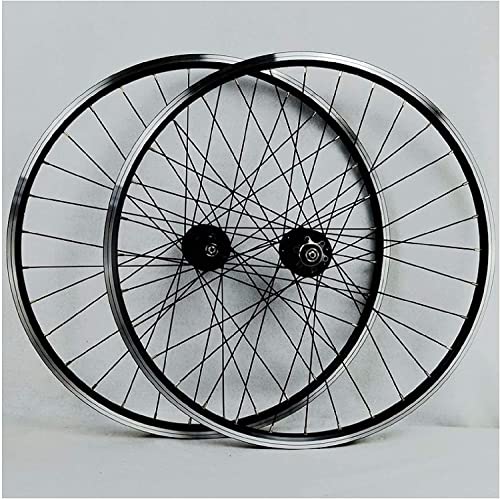 26-Zoll-Fahrrad-Laufradsatz, doppelwandige Aluminiumlegierung, Hybrid-/Mountain-Felgen-Scheiben-/V-Brake-Fahrradräder für 7–11-Gang-Laufräder