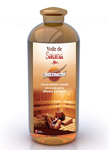 Camylle - Voile de Sauna L'Instinctif - Ausgezeichneten Sauna-Aufguss aus Hochwertigen und Naturreinen Ätherischen Ölen - Orientalisch mit ein verführerisch sinnliches Parfüm und mit einer Aura von Raffinesse und Wohlbefinden - 1000ml