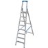 KRAUSE Stufen-Stehleiter »STABILO«, 8 Sprossen, Aluminium - silberfarben