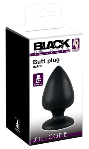 You2Toys Analplug Black Velvets Extra - extra großer Butt Plug aus Silikon für Männer und Frauen
