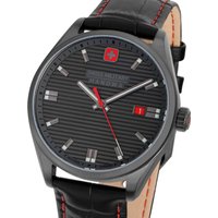 SWISS MILITARY Herren Analog Quarz Uhr mit Leder Armband SMWGB2200140