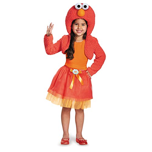 Disguise 76895S Elmo Shrug And Tutu Child Kit Costume, Small (2T)