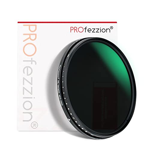 PROfezzion 52mm Variabler Graufilter ND2-ND2000 Einstellbar ND Filter für Canon EF-S 24mm f2.8, Sigma 30mm f1.4, Fujifilm XC 15-45mm f3.5-5.6, Nikon AF-S DX 18-55mm f/3.5-5.6G Objektive