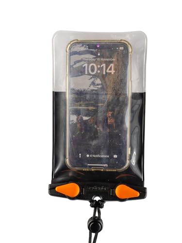 Aquapac Waterproof Phone Case - iPhone 11 Pro Max XS Max 11 XR 8 Plus 7 Plus/6 Plus - Samsung S10 Plus S9 S8 S7 - Google Pixel 4 XL Pixel 3 Pixel 2 Pixel (Black)