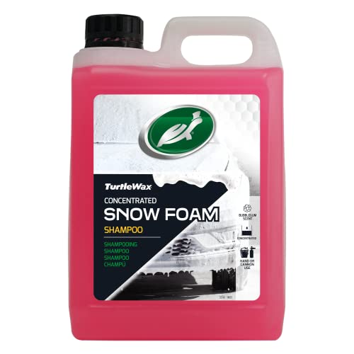Turtle Wax Hybrid Snow Foam 2.5L Bubble Gum Car Shampoo - Milieuvriendelijke pH Balanced Car Cleaning & Detailing - Verwijdert verkeersfilm, vuil, vuil en wegzout