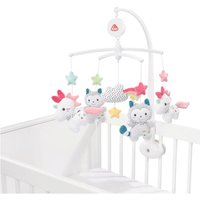 FEHN 057027 Musik-Mobile Aiko & Yuki / Spieluhr-Mobile mit niedlichen Figuren zum Beobachten, Lauschen & Staunen - Zum Befestigen am Bett für Babys von 0-5 Monaten