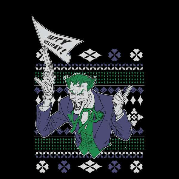 DC Joker Damen Weihnachtspullover - Schwarz - XS 2