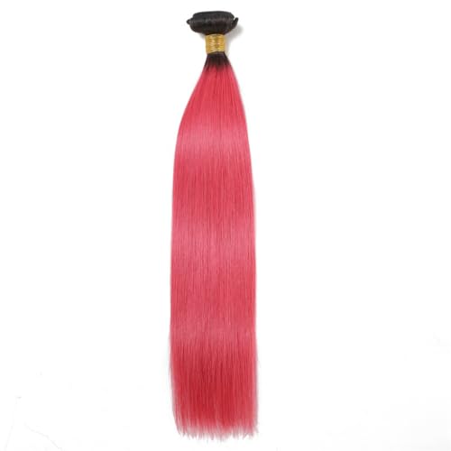 Ombre Knochen Glattes Haar Rot Rosa Menschliches Haar Bundles 1/3Bundles Remy Haarwebart Rotwein Haar Extensions