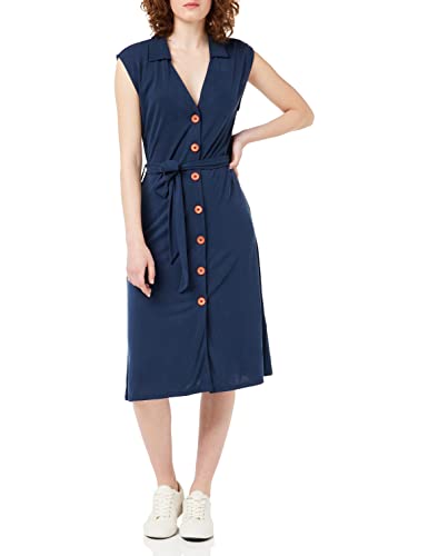 Desigual Damen Vest_Seattle Kleid, Blau (Navy 5000), Large (Herstellergröße:L)